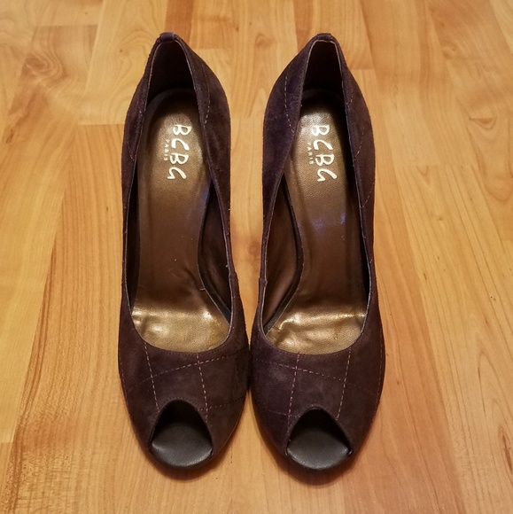 BCBG | brown peep toes - Picture 4 of 6